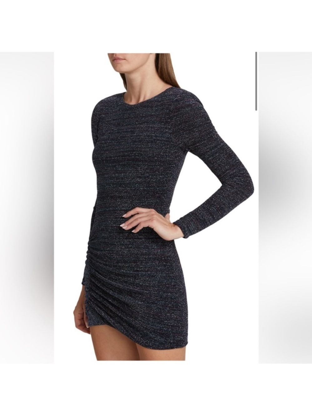 Ramy Brook Portia Metallic Stretch Mini Dress Size Small
